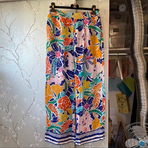NWT Anthropologie Sisters Gulassa Floral Pajama Pants pjs New Lightweight - Picture 5 of 10